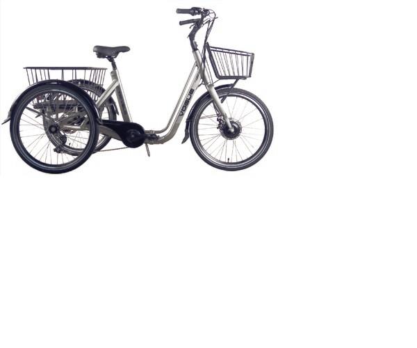 Vogue Tri-Velo grijs opvouwbare elektrische driewieler