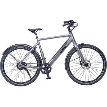 Bikkel Centro Gates 375Wh steel grey 53cm elektrische herenfiets