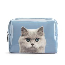 Catseye London Catseye London Cat On Blue Large Makeup Bag Catseye London Catseye London Cat On Blue Large Makeup Bag