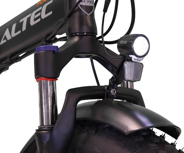 Altec Focus 8-spd matt-black elektrische FatBike Vouwfiets 6