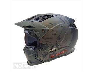 Helm MT Streetfighter Darkness Jet helm  zwart grijs S/M/L