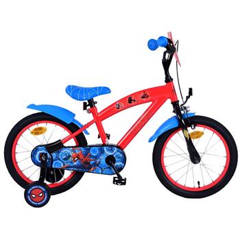 Volare Marvel Spiderman cruiser rood-blauw 16inch Jongensfiets