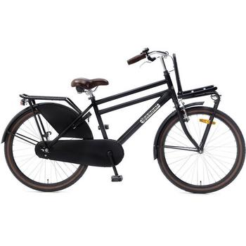 Popal Daily Dutch Basic 24inch matzwart jongens Transportfiets