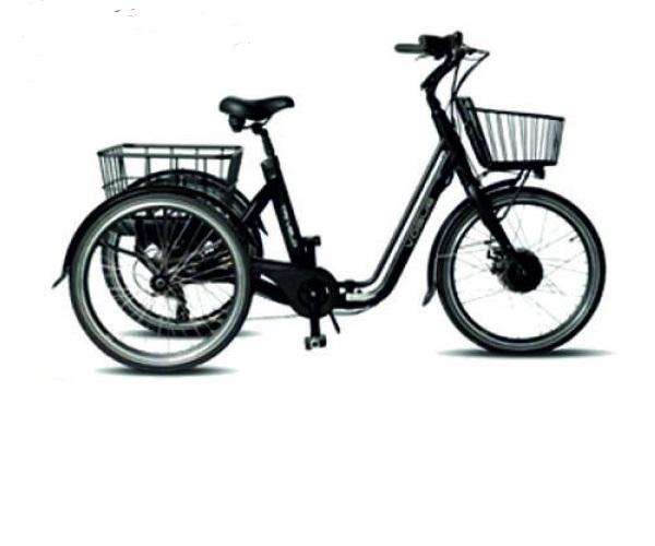 Vogue Tri-Velo zwart opvouwbare elektrische driewieler