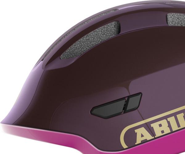 Abus Smiley 3.0 ACE LED S royal purple kinder helm