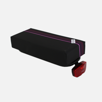 Hoodie Big Cushie zwart-roze