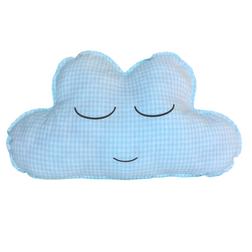 Kussen wolk mint groen ruit