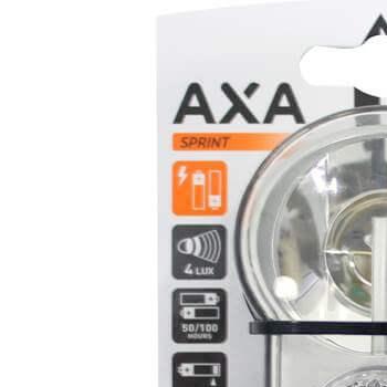 Axa koplamp Sprint batterij 4 lux zilver