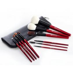 BH Cosmetics BH Cosmetics Deluxe Makeup Brush Set Rood 10-delig BH Cosmetics BH Cosmetics Deluxe Makeup Brush Set Rood 10-delig
