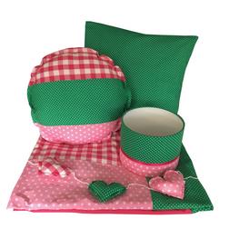 Complete set groen/roze