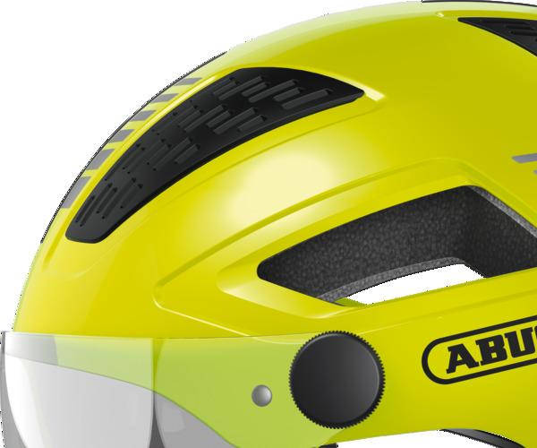 Abus Hyban 2.0 ACE L signal yellow fiets helm