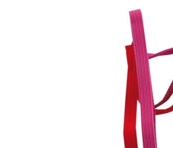 Simson binder kort roze/rood
