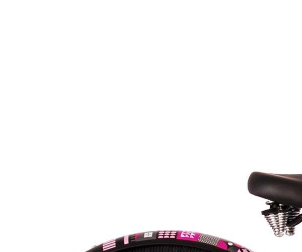 Volare Miracle Cruiser ultra light 18inch zwart-roze Meisjesfiets