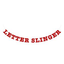 Letterslinger rood