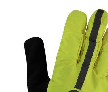 Agu tech rain gloves commuter hi-vis neon yellow l