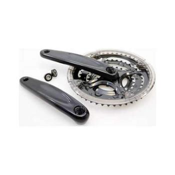 crankstel 48/38/28t 8sp zwart