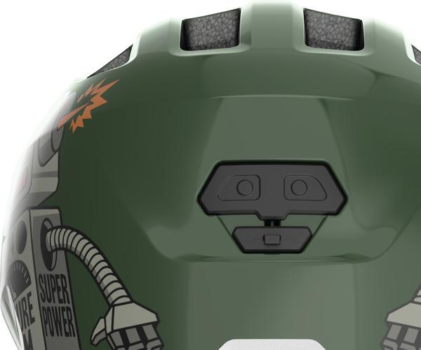 Abus Smiley 3.0 S green robo shiny kinder helm 3