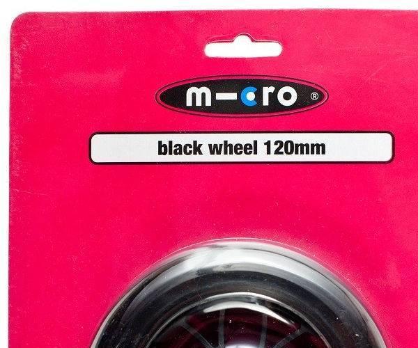 Micro wiel 120mm zwart