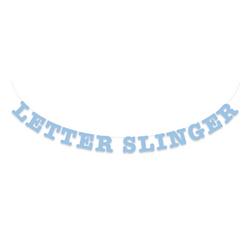 Letterslinger licht blauw