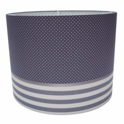 Lampenkap streep/stip (40cm doorsnede)