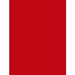 Hoeslaken rood effen