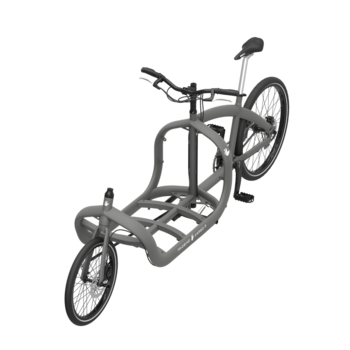 Triobike Cargo P grijs bakfiets