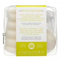 The Konjac Sponge Company Konjac Deluxe Travel Duo Set 100% Pure Konjac The Konjac Sponge Company Konjac Deluxe Travel Duo Set 100% Pure Konjac