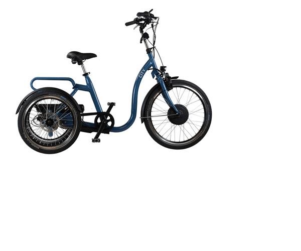Huka City M 8-speed Pendix metallic blauw elektrische driewieler