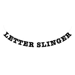 Letterslinger zwart