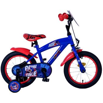 Volare Sonic Prime cruiser blauw-rood 14inch Jongensfiets