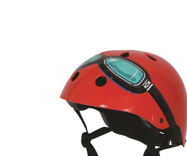Kiddimoto red goggle Small helm