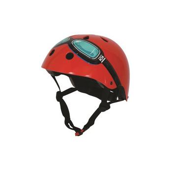 Kiddimoto red goggle Medium helm