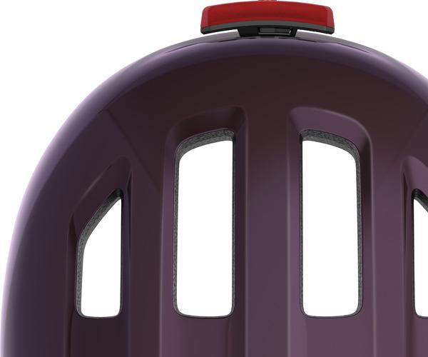 Abus Smiley 3.0 ACE LED M royal purple kinder helm 4