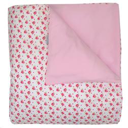 Dekbedovertrek roosjes wit/roze