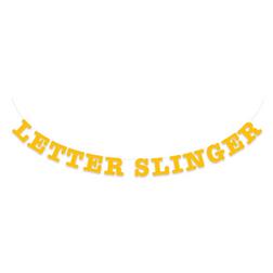 Letterslinger geel