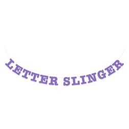 Letterslinger paars