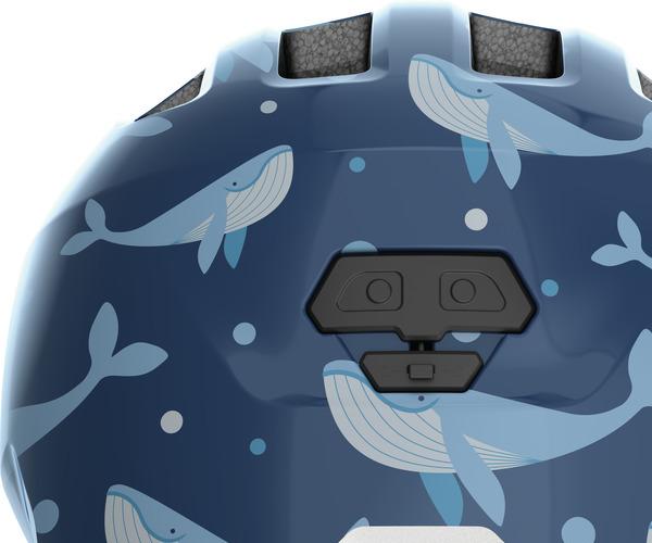 Abus Smiley 3.0 M blue whale shiny kinder helm 3