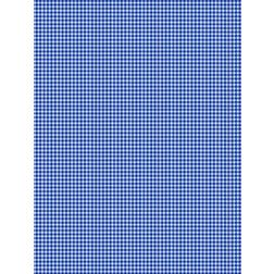 Hoeslaken kobalt blauw ruit