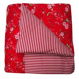 Dekbedovertrek rood print