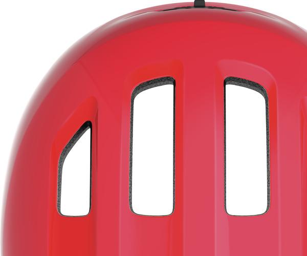 Abus Smiley 3.0 S shiny red kinder helm 4