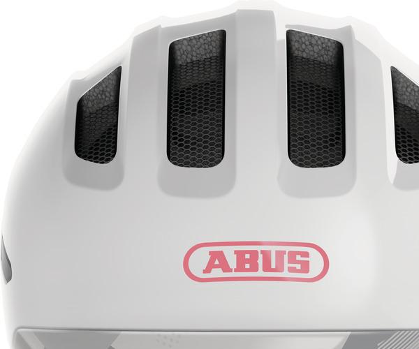Abus Smiley 3.0 ACE LED S shiny white kinder helm 2