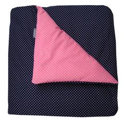 Junior dekbedovertrek blauw/roze