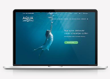 Vormgeving website AquaTru