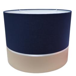 Lampenkap marine/ beige