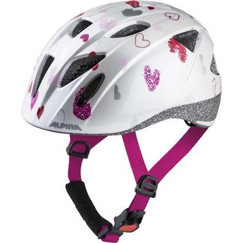 Alpina Sports Ximo White Hearts 45-49 kinder helm