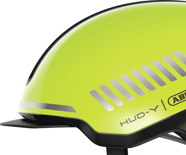 Abus Hud-Y signal yellow M urban helm