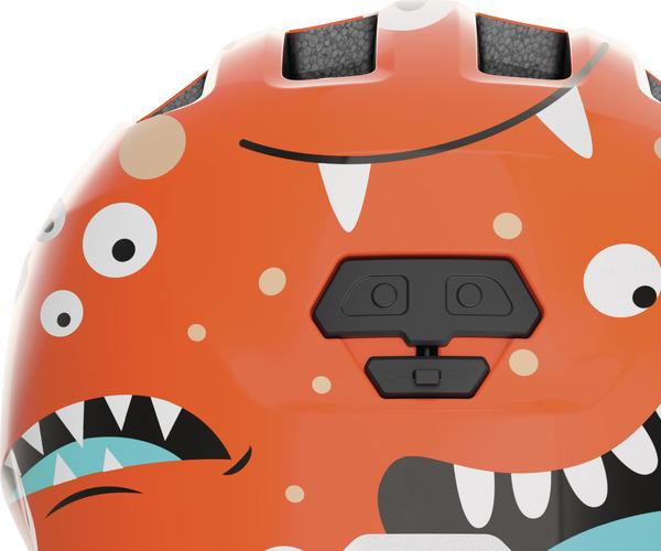 Abus Smiley 3.0 M orange monster shiny kinder helm 3