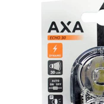 Axa koplamp Echo steady auto dynamo 30 lux zwart