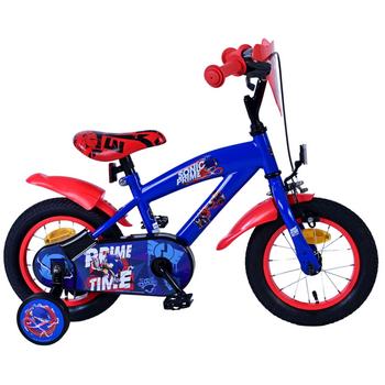 Volare Sonic Prime cruiser blauw-rood 12inch Jongensfiets