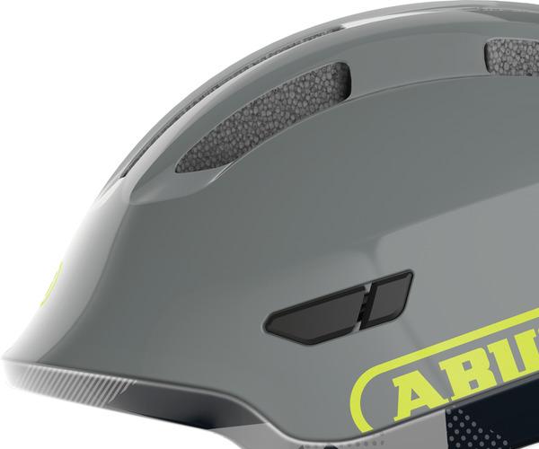 Abus Smiley 3.0 ACE LED M shiny grey kinder helm
